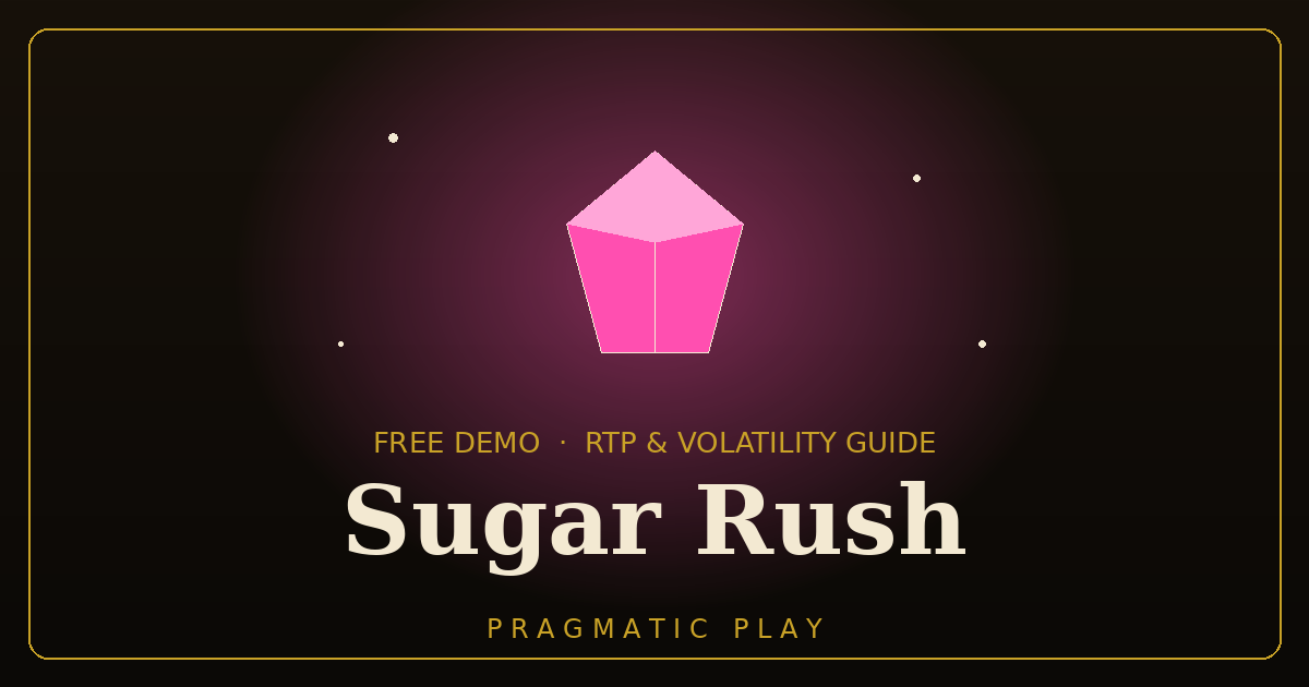 Sugar Rush: RTP, pagos por clúster y volatilidad